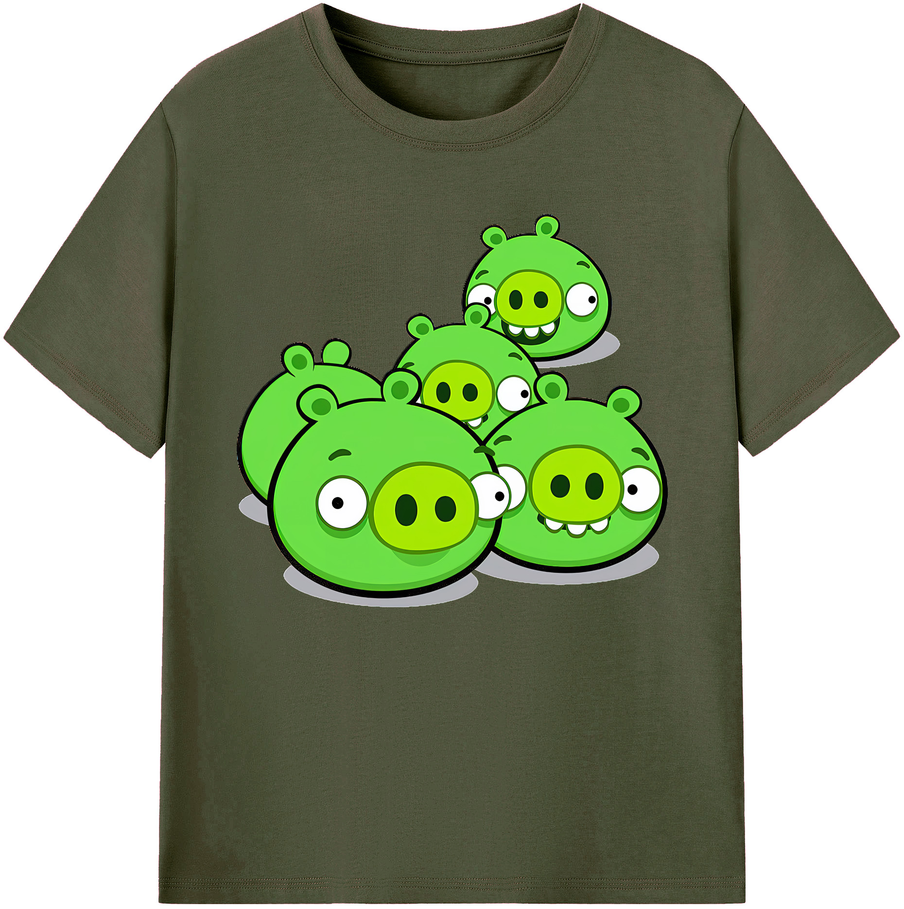 （画像用） Angry Birds アングリーバード 綿100％ メンズ半袖Tシャツ｜肌触りやわらか＆通気性